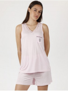 pijama-mujer-sin-mangas-soft-secret-verano-admas-classic-algodon